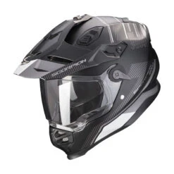Crosstourer Casco Scorpion Adf-9000 Air Desert Nero Argento