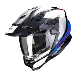 Crosstourer Casco Scorpion Adf-9000 Air Trial Nero Blu Bianco