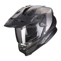 Crosstourer Casco Scorpion Adf-9000 Air Trial Nero Argento