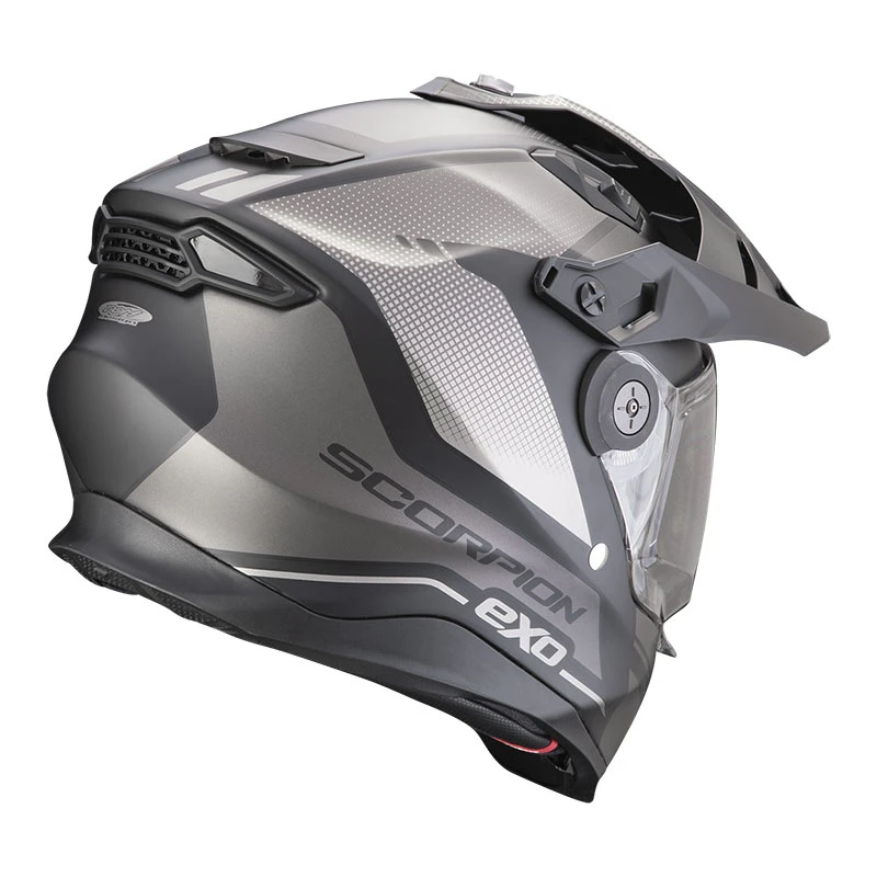 Crosstourer Casco Scorpion Adf-9000 Air Trial Nero Argento 5 Crosstourer Casco Scorpion Adf-9000 Air Trial Nero Argento - immagine 3