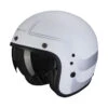 Custom Casco Scorpion Belfast Evo Soul Bianco Argento -Scorpion scorpion belfast evo soul biancoargento