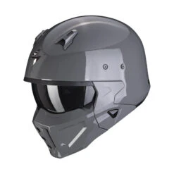 Mentoniera Removibile Scorpion Covert X Solid Cement Grigio