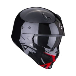 Mentoniera Removibile Casco Scorpion Covert X Tanker Nero Rosso 7 Mentoniera Removibile Casco Scorpion Covert X Tanker Nero Rosso -Scorpion scorpion covertx tanker helmet nerorosso 3