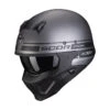 Mentoniera Removibile Casco Scorpion Covert X Tussle Argento Opaco Nero -Scorpion scorpion covertx tussle argentomatt