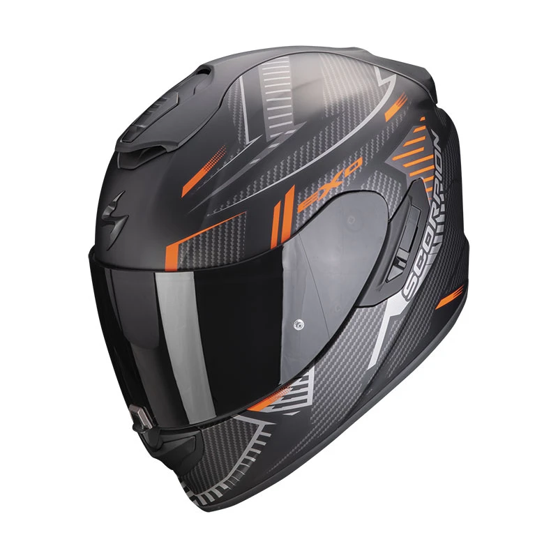 Fibra Scorpion Exo 1400 Evo Air Shell Nero Opaco Arancio 3 Fibra Scorpion Exo 1400 Evo Air Shell Nero Opaco Arancio