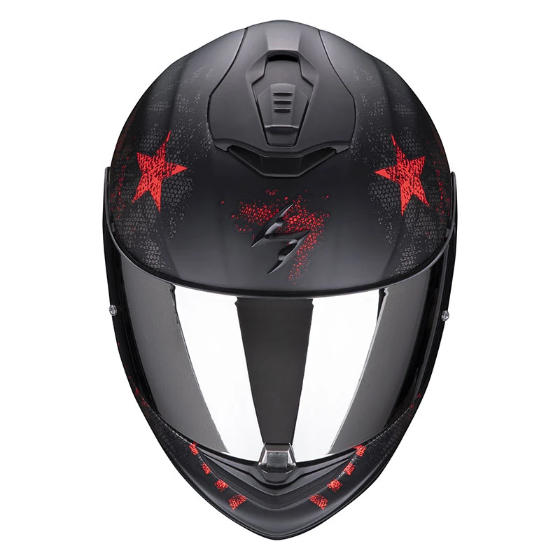 Fibra Casco Scorpion Exo 1400 Air Asio Nero Rosso 4 Fibra Casco Scorpion Exo 1400 Air Asio Nero Rosso - immagine 2