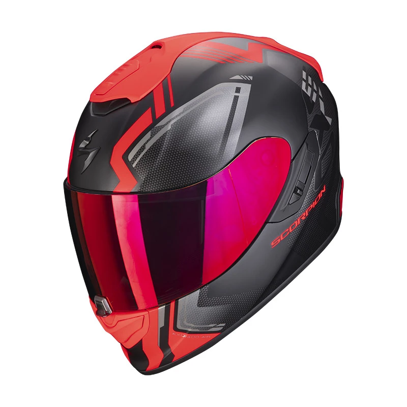 Fibra Casco Scorpion Exo 1400 Air Corsa Nero Rosso 3 Fibra Casco Scorpion Exo 1400 Air Corsa Nero Rosso