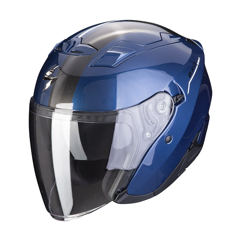 Policarbonato Casco Scorpion Exo 230 Sr Blu Scuro Bianco 3 Policarbonato Casco Scorpion Exo 230 Sr Blu Scuro Bianco