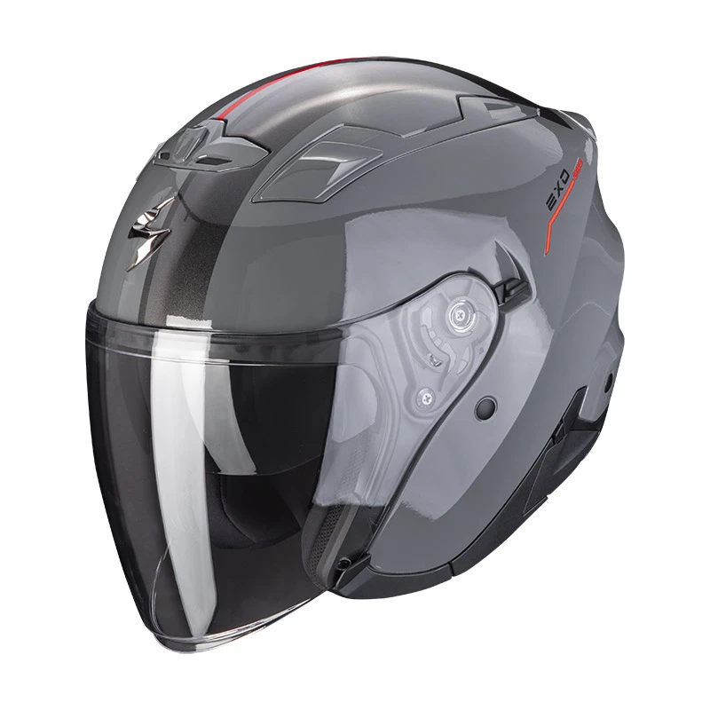 Policarbonato Casco Scorpion Exo 230 Sr Grigio Rosso 3 Policarbonato Casco Scorpion Exo 230 Sr Grigio Rosso