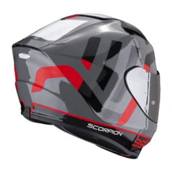 Policarbonato Casco Scorpion Exo 391 Arok Grigio Rosso Nero -Scorpion scorpion exo391 arok grigiorosso 3
