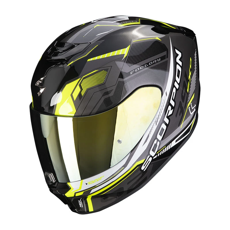 Policarbonato Casco Scorpion Exo 391 Haut Nero Argento Giallo 3 Policarbonato Casco Scorpion Exo 391 Haut Nero Argento Giallo