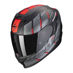 Policarbonato Scorpion Exo 520 Evo Air Maha Nero Opaco Rosso
