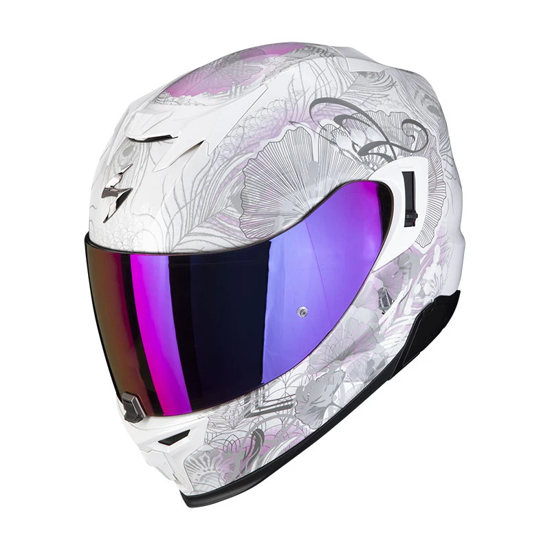 Policarbonato Scorpion Exo 520 Evo Air Melrose Bianco Rosa 3 Policarbonato Scorpion Exo 520 Evo Air Melrose Bianco Rosa