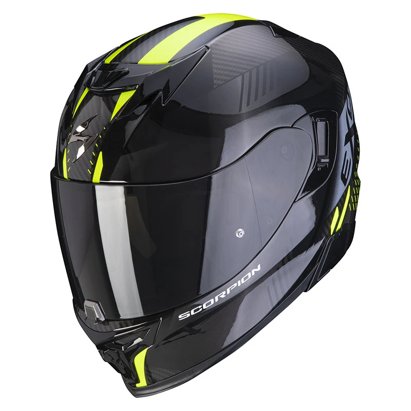 Policarbonato Casco Scorpion Exo 520 Air Laten Nero Giallo 3 Policarbonato Casco Scorpion Exo 520 Air Laten Nero Giallo