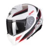Policarbonato Casco Modulare Scorpion Exo 930 Navig Bianco Rosso -Scorpion scorpion exo930 navig biancorosso