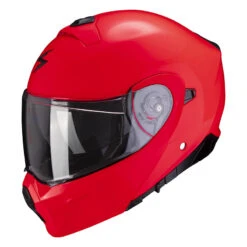 Policarbonato Casco Modulare Scorpion Exo 930 Solid Rosso