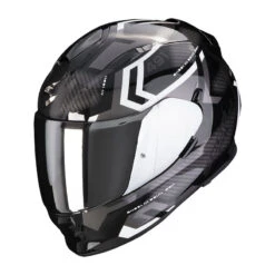 Policarbonato Casco Scorpion Exo 491 Spin Nero Bianco