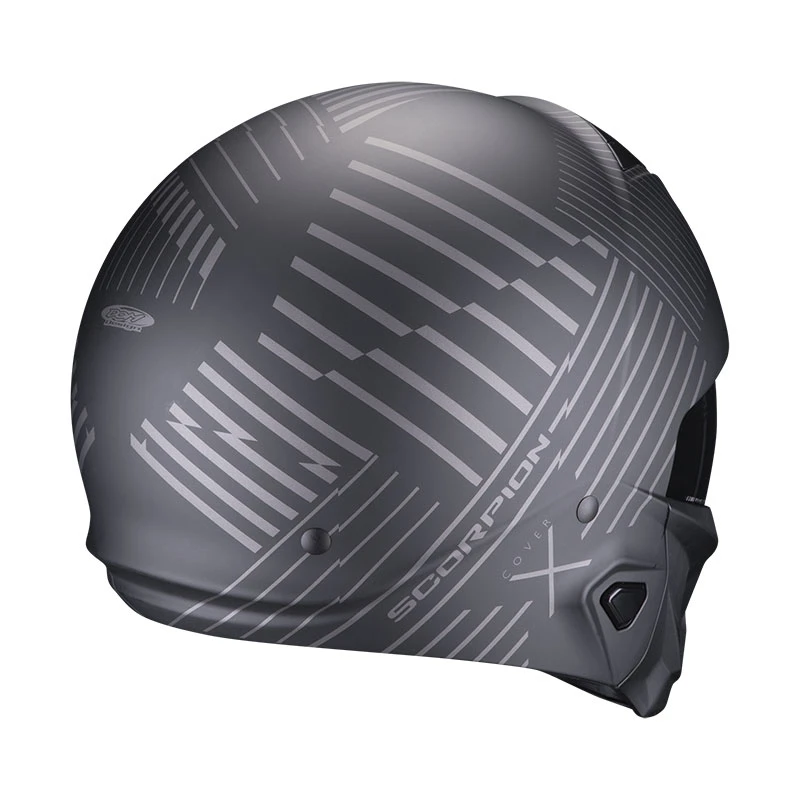 Mentoniera Removibile Scorpion Exo Combat 2 Miles Nero Opaco Argento 5 Mentoniera Removibile Scorpion Exo Combat 2 Miles Nero Opaco Argento - immagine 3