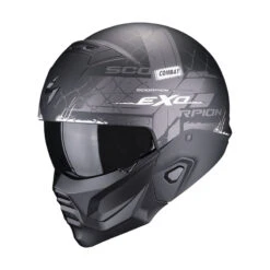 Mentoniera Removibile Casco Scorpion Exo Combat 2 Xenon Nero Opaco Bianco