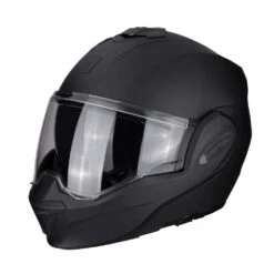 Policarbonato Casco Modulare Scorpion Exo Tech Solid Nero Opaco