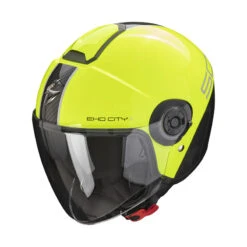 Policarbonato Casco Scorpion Exo City 2 Carbo Giallo Nero