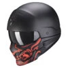 Mentoniera Removibile Casco Scorpion Exo Combat Evo Samurai Nero Rosso -Scorpion scorpion exocombatevo samurai rosso