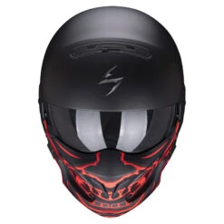 Mentoniera Removibile Casco Scorpion Exo Combat Evo Samurai Nero Rosso -Scorpion scorpion exocombatevo samurai rosso 2