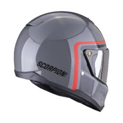 Fibra Casco Scorpion Exo Hx1 Nostalgia Grigio Nero Rosso -Scorpion scorpion exohx1 nostalgia grigio 3