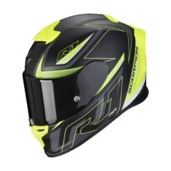 Fibra Scorpion Exo R1 Evo Air Gaz Nero Opaco Giallo