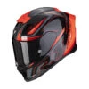 Fibra Scorpion Exo R1 Evo Air Gaz Nero Opaco Rosso -Scorpion scorpion exor1 gaz rosso