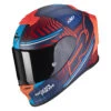 Fibra Casco Scorpion Exo R1 Air Victory Blu Rosso