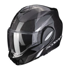 Fibra Casco Scorpion Exo Tech Evo Carbon Top Bianco