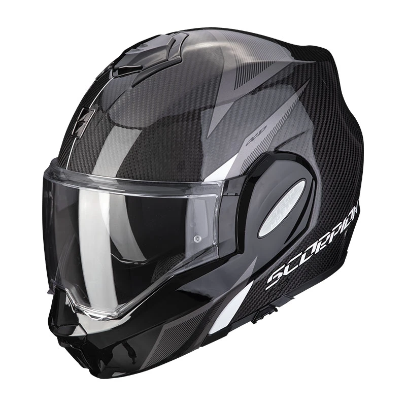 Fibra Casco Scorpion Exo Tech Evo Carbon Top Bianco 2 Fibra Casco Scorpion Exo Tech Evo Carbon Top Bianco