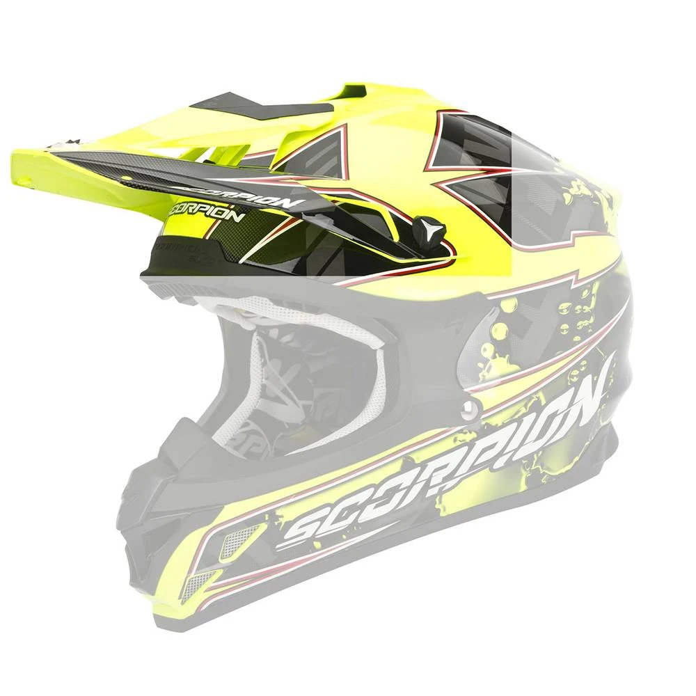 Visiere Scorpion Vx-15 Evo Air Ricambio Frontino Magma Black-neon Yellow 3 Visiere Scorpion Vx-15 Evo Air Ricambio Frontino Magma Black-neon Yellow