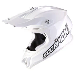 Policarbonato Casco Scorpion Vx-16 Evo Air Solid Bianco