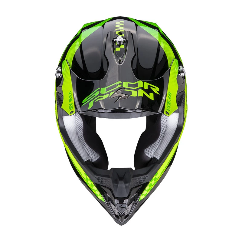 Policarbonato Casco Scorpion Vx-16 Evo Air Soul Nero Verde 3 Policarbonato Casco Scorpion Vx-16 Evo Air Soul Nero Verde - immagine 2