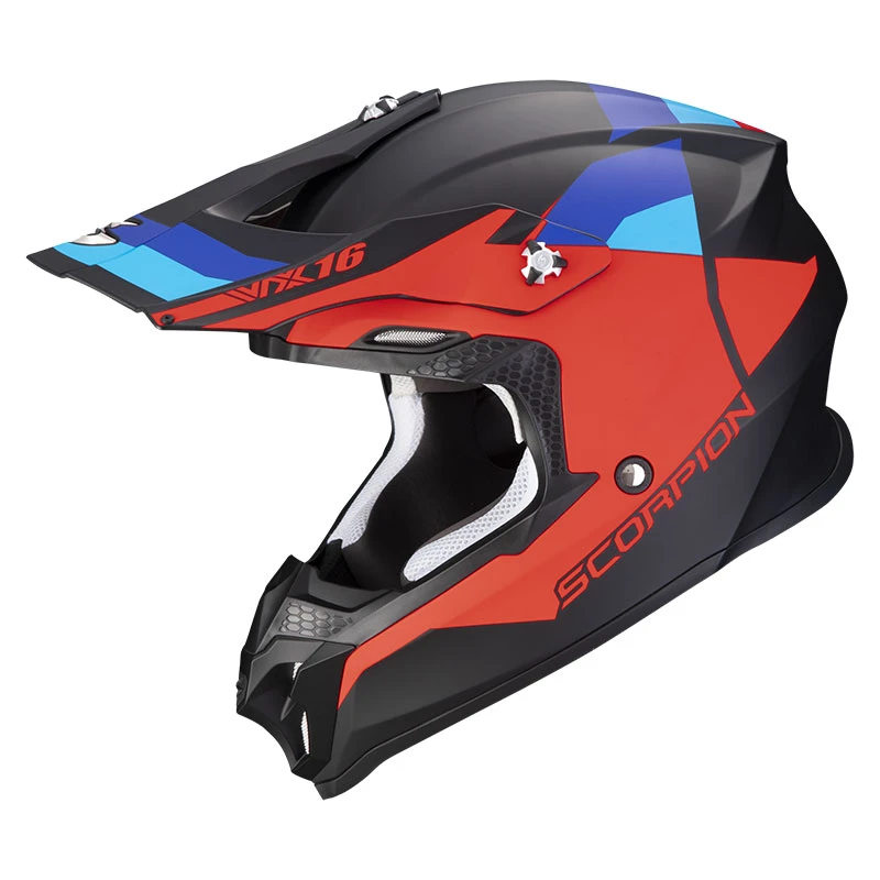 Policarbonato Casco Scorpion Vx-16 Evo Air Spectrum Rosso 3 Policarbonato Casco Scorpion Vx-16 Evo Air Spectrum Rosso