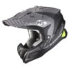 Fibra Casco Scorpion Vx-22 Air Ares Nero Opaco Argento -Scorpion scorpion vx22 air ares argento