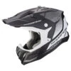 Fibra Casco Scorpion Vx-22 Air Attis Nero Opaco Argento -Scorpion scorpion vx22 air attis argento