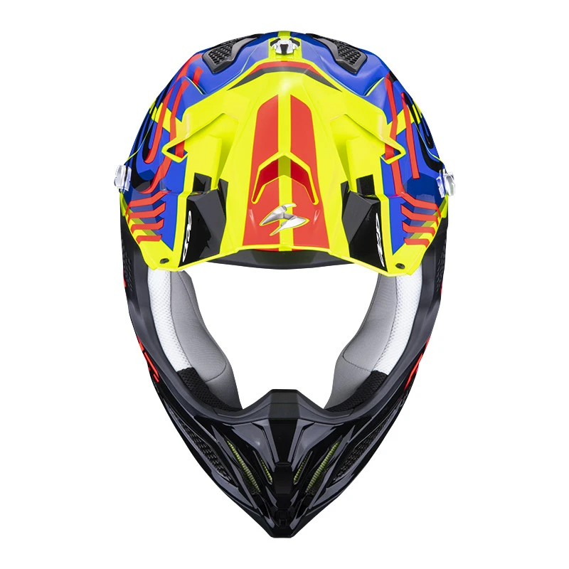 Fibra Casco Scorpion Vx-22 Air Neox Giallo Blu Rosso 5 Fibra Casco Scorpion Vx-22 Air Neox Giallo Blu Rosso - immagine 3